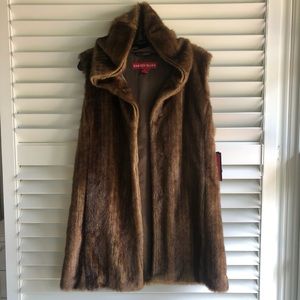 NEW Kristen Blake Faux Fur Vest
